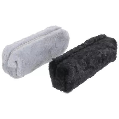  2 PCS Pencil Case Plush Bag Girl Fuzzy Magnetic Reward Chart Zipper • £7.18