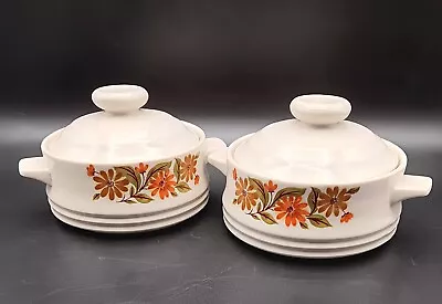 Vintage Capri Set Of Bake Serve N Store Individual Casserole Dishes With Lids • $18