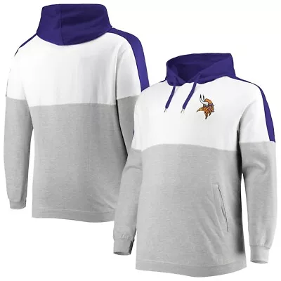 Minnesota Vikings Nfl Fanatics Official Embroidered Logo Pullover Hoodie Nwt • $34.95