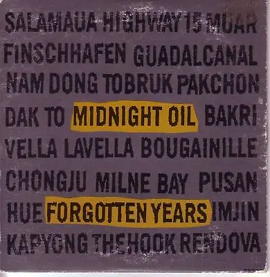 MIDNIGHT OIL Forgotten Years 1 TRK PROMO DJ CD Single USA Seller • $14.99