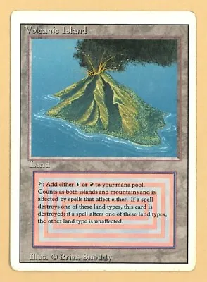 MTG Volcanic Island Revised Edition Lightly Played • $550