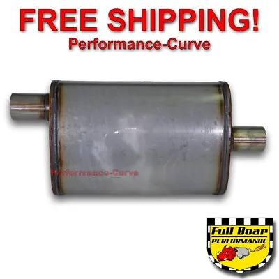2  O/C Performance Exhaust Muffler MAX FLOW Stainless Steel 4x9 MF1224 • $46.95