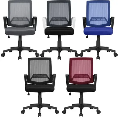 Mesh Office Chairs Ergonomic Desk Chair Computer Mid Back Task Chair With Wheels • $56.99