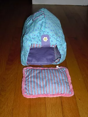 American Girl Vintage Pet Tent Bed And Pillow Set Reversible • $4.99