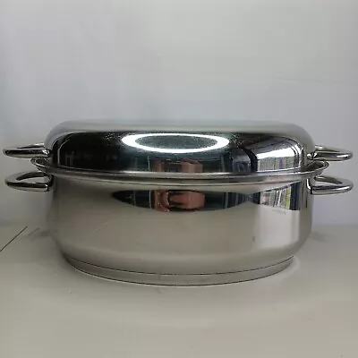 Fissler Oval Roasting Pan Stainless Steel Made In Germany Vintage • $119