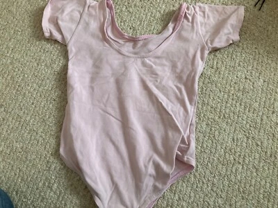 £0.99 • Buy Tappers And Pointers Dance Short Sleeved Ballet Leotard CottonLycra Pink Size 00