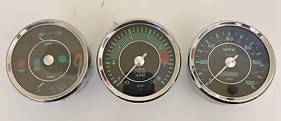 Genuine VDO Gauge 3 Pc Set 356 Speedster Spyder Porsche Brand New & Paperwork • $625