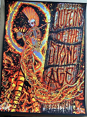 RAINBOW FOIL QUEENS OF THE STONE AGE San Diego 2023 AP Poster SIGNED S/N #9/21 • $247.77