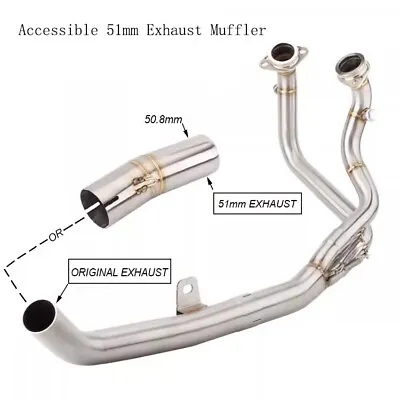 For Honda Africa Twin 1100 CRF1100L Motorcycle Exhaust Header Mid Link Pipe • $199.57