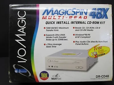 I/O MagicSpin Multi-Read E-IDE 48X CD-ROM New In Shrink Wrapped Box • $39.95