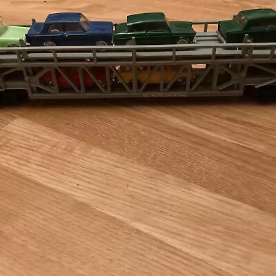 Tri-ang Hornby OO Gauge R.342 Car Transporter Bogie Wagon (6 Cars) • £4.20