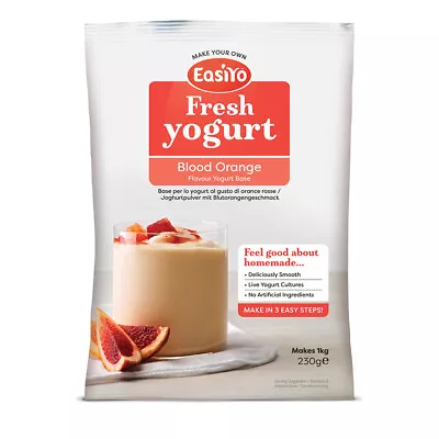 Easiyo Blood Orange Yogurt Mix 230g Sachet - Makes 1 L In EasiYo Yoghurt Maker • £5.09