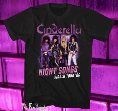 New Cinderella Night Songs 1986 Tour Mens Vintage Classic T-Shirt • $17.95