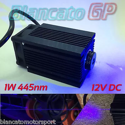£112.05 • Buy LASER MODULE 12V 445nm BLU 1W 1000mW INCISION Diode Focusable Engraving Module