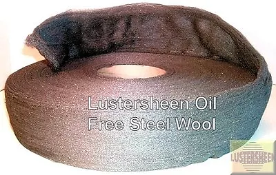 Lustersheen Oil Free Steel Wool 13 LB Reel Grade 4/0 ~  Super Fine  • $85.50