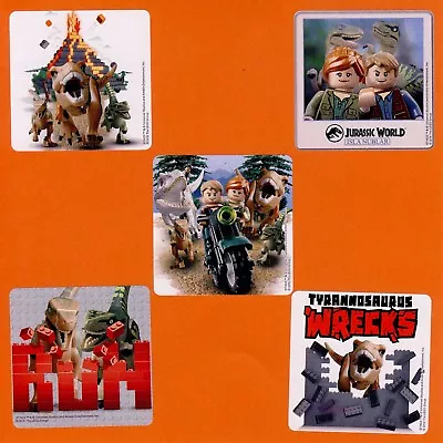 $2.60 • Buy 15 Lego Jurassic World - Large Stickers - Party Favors - Rewards - Dinosaurs