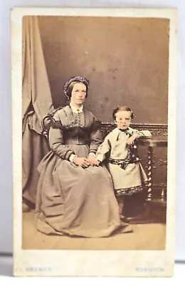 Victorian Mother & Child  1 X CDV Card 1870-1900's • £1.80