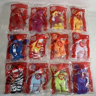 McDonalds 2004 25th Anniversary TY Beanie Babies Complete Set Of 12 NIP • $29.95