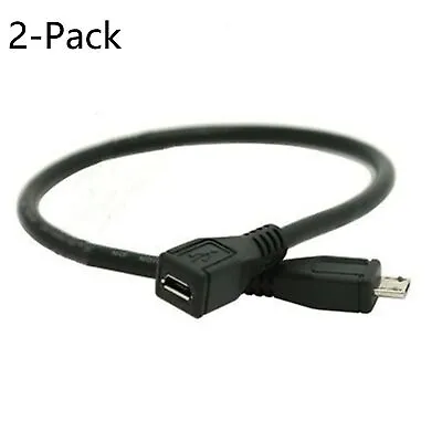 2x Micro USB Extension Cable 3.3FT Male To Female Extender Charge Cord Adapter • $8.99