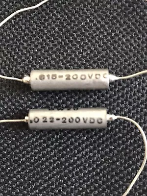 1972 PC .015 & .022 UF 200V Mil Spec Mylar Capacitors Tone Upgrade Kit For Strat • $18.99