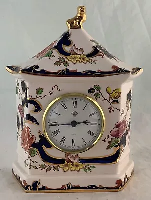 VINTAGE  Mason's Ironstone Mandalay Mantel Clock Quartz England NOT TESTED • $19.99