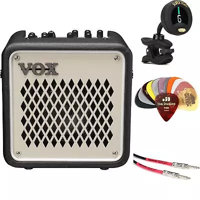 Vox Mini Go 3 3-watt Portable Modeling Amp Essentials Bundle - Beige • $229.99