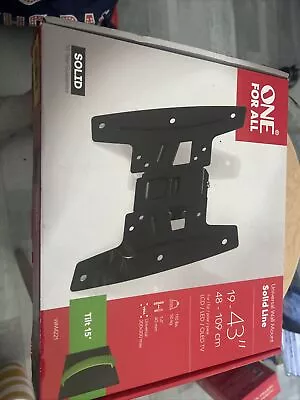 One For All WM 4221 Tilting TV Wall Bracket For Flat TV 19 To 43 Inches • £8.99