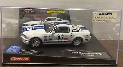 HTF Carrera Evolution 1/32 27134 Mustang FR500C Ford Racing  Slot Car NIB • $90.89