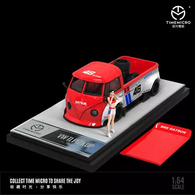 TIME MICRO 1:64 T1 VAN Pickup Truck ADVAN / Datsun Diecast Model Car • $19.85