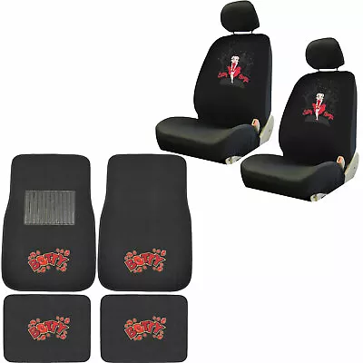 $73.78 • Buy New 8pc Set Classic Betty Boop Skyline Car Seat Covers & Floor Mats Set