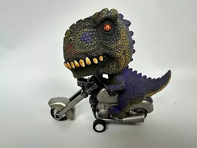 T-Rex Riders Schylling Toys 5  Green Purple Chopper Motorcycles Pull Back Rev • $4.99