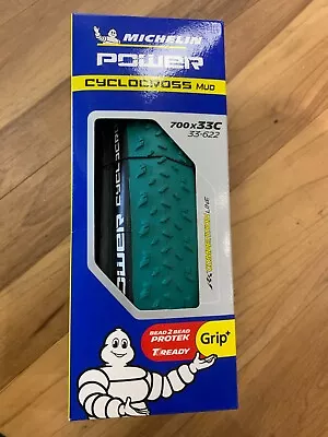 Michelin Power Cyclocross Mud Green Tubeless Tire 700x33c • $66.99