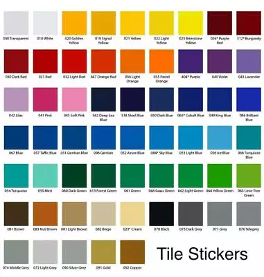 TILE STICKERS 6 X 6 Inch Waterproof (150mm X 150mm) Kitchen Bathroom Wall Decal • £3.83