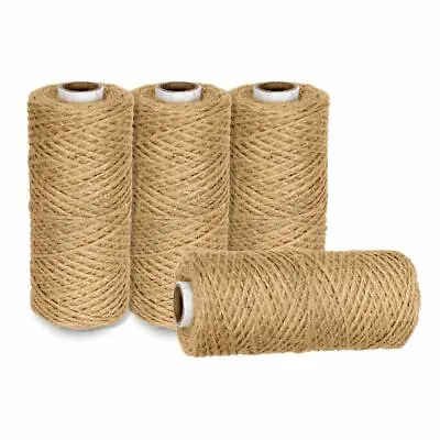 £14.99 • Buy 10m-1000m 2 Ply Natural Brown Soft Jute Twine Sisal String Rustic Cord Shabby
