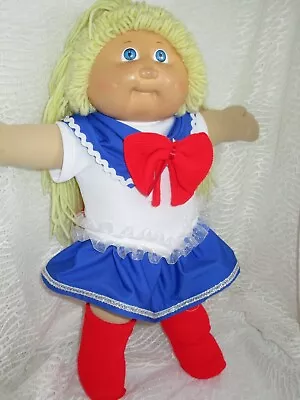 NO Doll 16   Cabbage Patch Costume Sailor Moon Dress Scarf Fabric Boots • $47.87