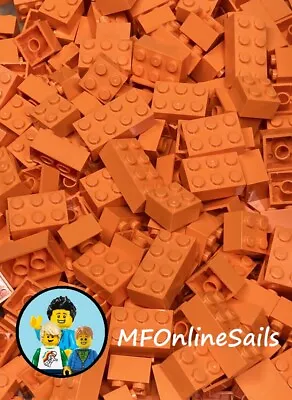 $9.99 • Buy 50 Orange LEGO  Big Bricks  2x2 2x3 2x4 & UP! - Random Basic Bulk Lot