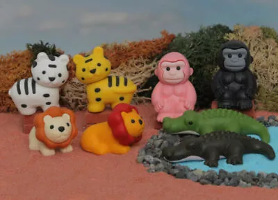 £1.79 • Buy Novelty IWAKO Japanese Puzzle Eraser Rubbers - IWAKO Safari Animal Erasers