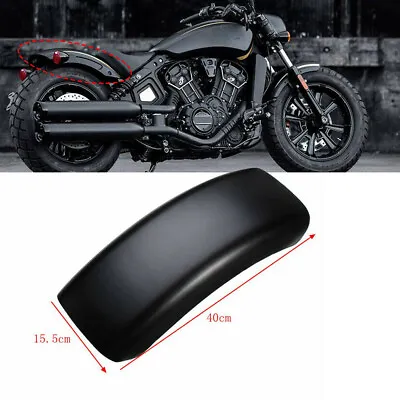 Black Motorcycle Rear Fender Mudguard Splash Guard 15.7 X6.1  For Bobber Chopper • $60.30