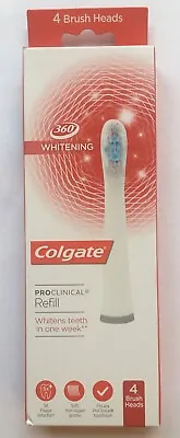 Colgate 360 ProClinical Whitening Toothbrush Refill Brush Heads X4 Multipack • £20