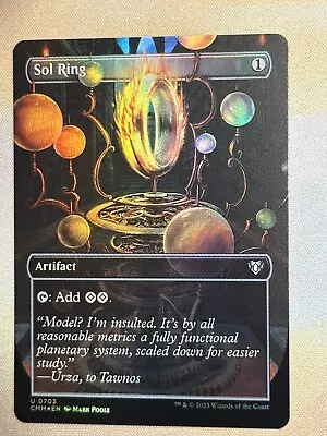 Sol Ring #703 Uncommon Borderless FOIL NM Commander Masters MTG • $19.97