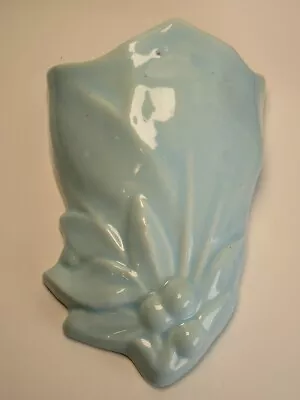 Vintage McCoy Aqua Pocket Wall Vase • $23