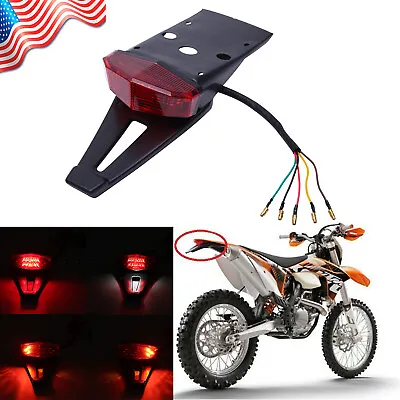 LED Fender Turn Signal Light Brake Tail Rear Lights Kit For Motorcycle Dirt Bike • $17.15