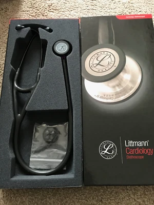 £140 • Buy Littmann - Cardiology IV Stethoscope - Black Tube - Violet Stem - Black Chest Pi