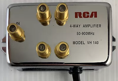 RCA® VH140 Video 4 Way Signal Amplifier 50-900MHz Open Box • $19.99