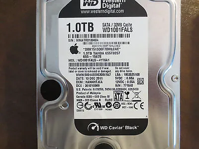 WD WD1001FALS-41Y6A1 DCM:HANNHTJCA Apple#655-1567E 1.0TB 3.5  Sata Hard Drive • $106.19