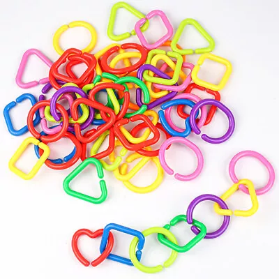  35 Pcs Baby Car Toy Infant Developmental Toys Geometric Chain Buckle Ring • £12.28