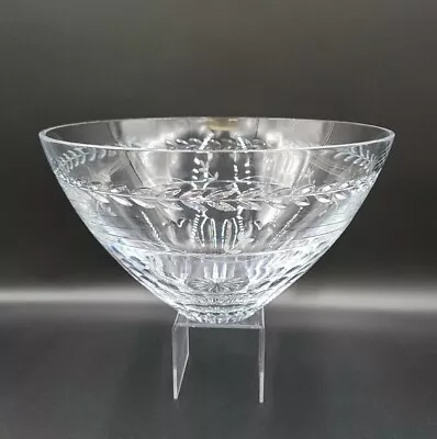 Faberge Crystal LUXEMBOURG 11  Large Round Bowl VGC HTF • $178.88