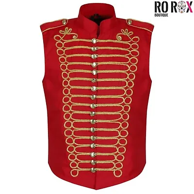 Men's Steampunk Sleeveless Vest Jacket - Military Gothic Punk Parade Waistcoat • $43.50