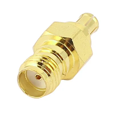 Gold Plated SMA Female To MCX Male Jack Coaxial RF Adapter Connector • £8.30