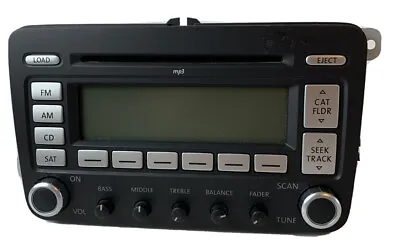 VW Volkswagen In Dash Audio System CQ-EV1467G Radio CD MP3 SAT Black Premium 7 T • $64.98